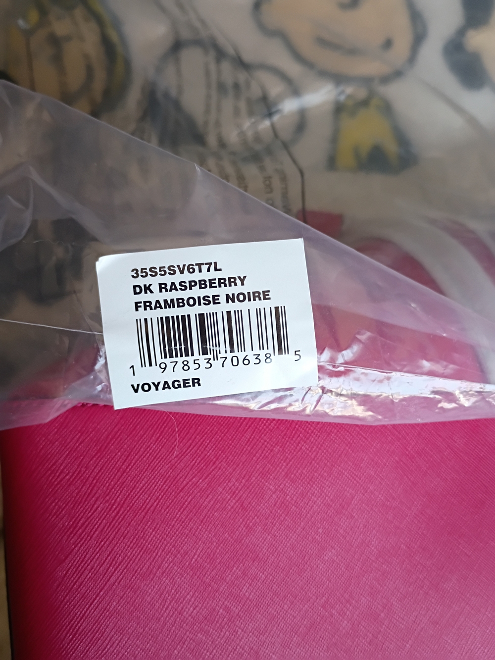 New, Michael Kors Hot Pink Saffiano Leather Tote - Picture 5 of 9